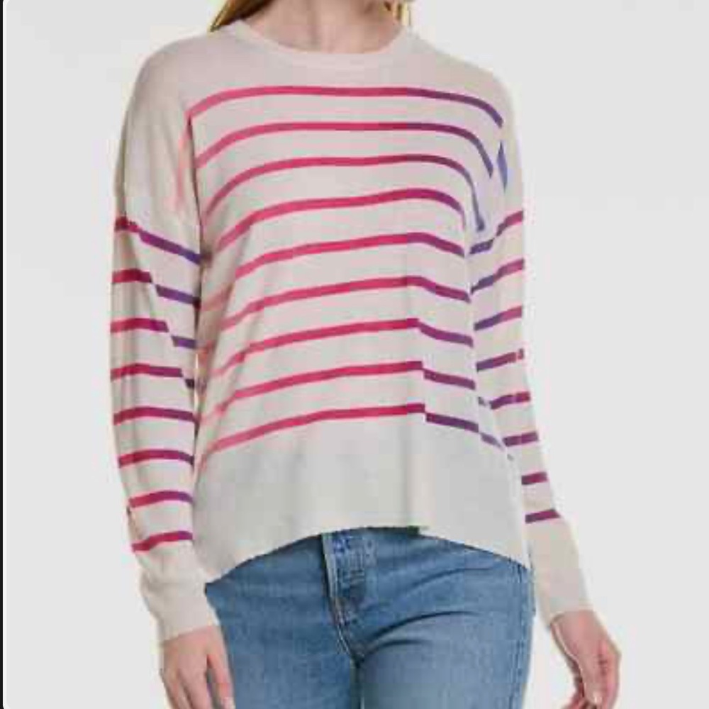 SUNDRY Ombre Stripes Wool & Cashmere-Blend Sweater